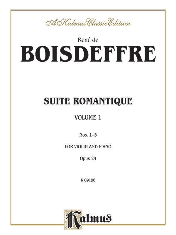 Boisdeffre: Suite Romantique, Op. 24 (Nos. 1-3) Sheet Music Preview
