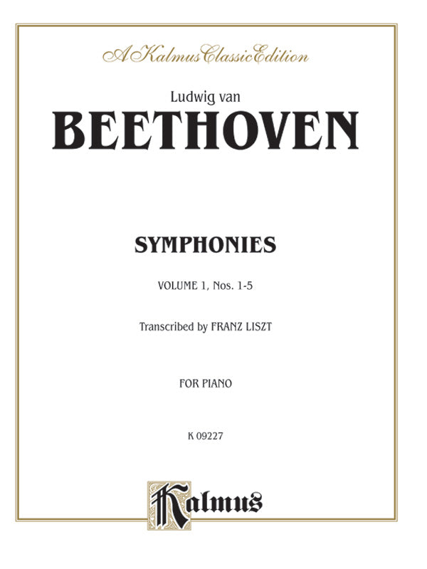 Beethoven: Symphonies (Nos. 1-5) (Arr. Franz Liszt) Sheet Music Preview