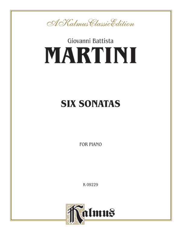 Martini: Six Sonatas Sheet Music Preview