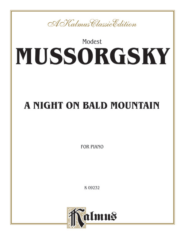 Mussorgsky: A Night on Bald Mountain Sheet Music Preview