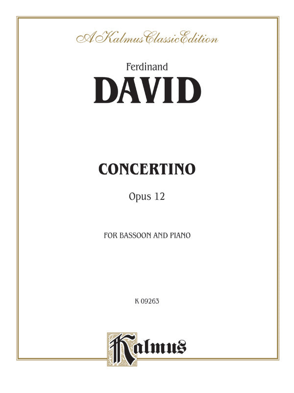 David: Concertino, Op. 12 Sheet Music Preview