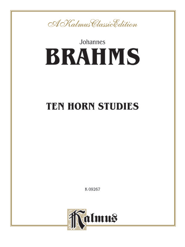Brahms: Ten Horn Studies, Op. posth Sheet Music Preview