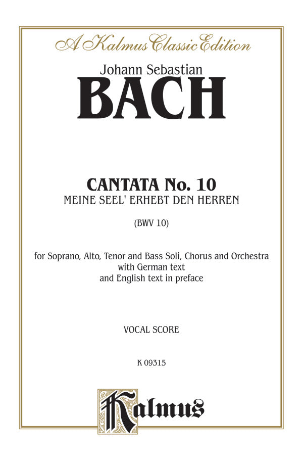 Cantata No. 10 -- Meine Seel' erhebt den Herren Cover Image