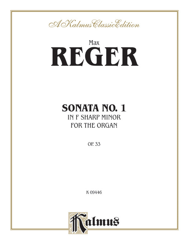 Reger: Sonata in F sharp Minor, Op. 33 Sheet Music Preview