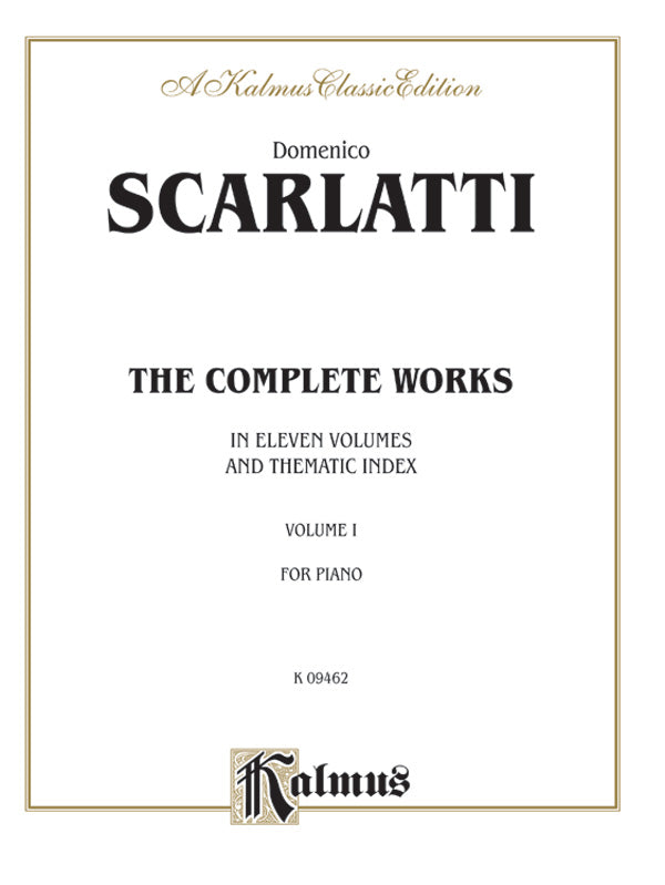 Scarlatti: The Complete Works, Volume I Sheet Music Preview