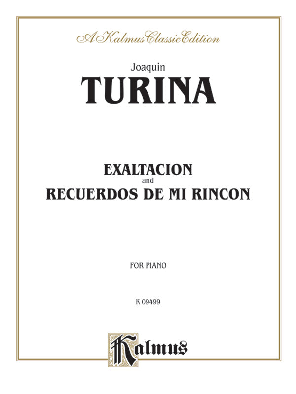 Turina: Exaltación & Recuerdos de mi rincón Sheet Music Preview