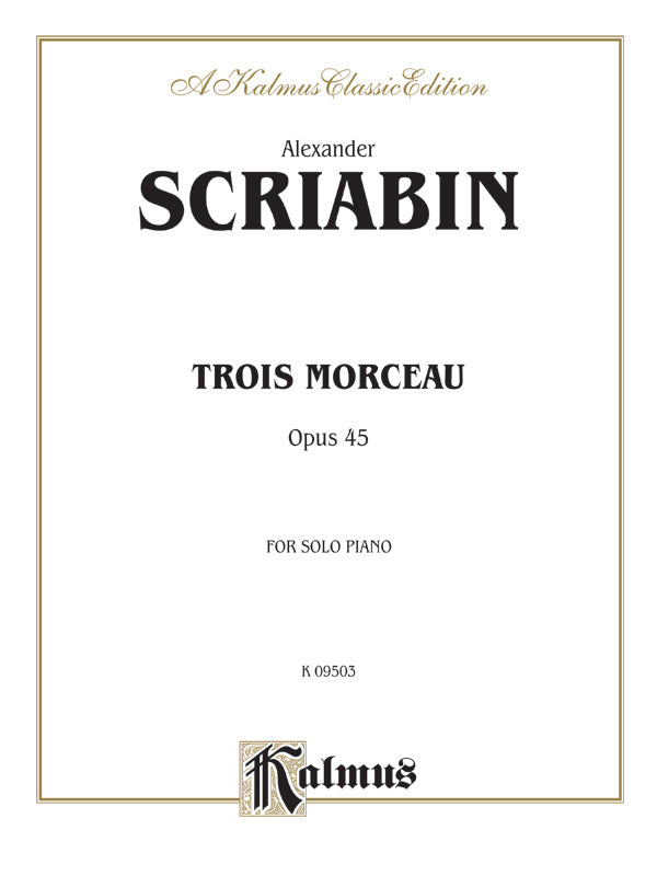 Scriabin: Trois Morceaux Sheet Music Preview