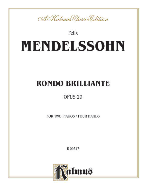 Mendelssohn: Rondo Brillante Sheet Music Preview