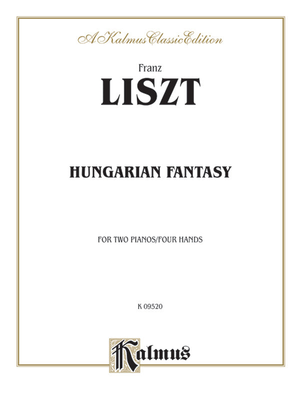 Liszt: Hungarian Fantasy Sheet Music Preview