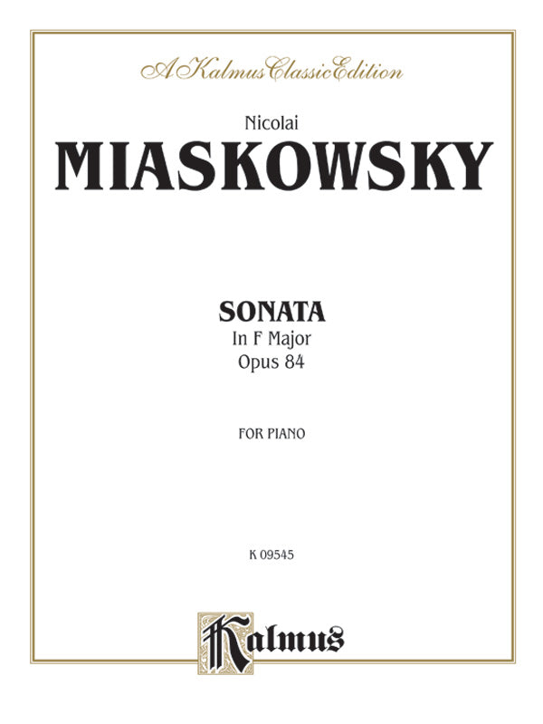 Sonata in F Major, Opus 84 Cover Image