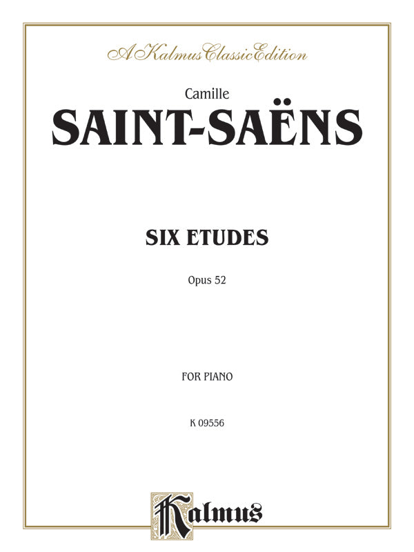 Saint-Saëns: Six Etudes, Op. 52 Sheet Music Preview