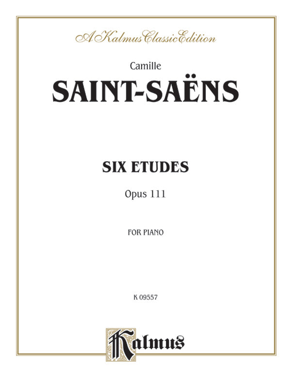 Saint-Saëns: Six Etudes, Op. 111 Sheet Music Preview