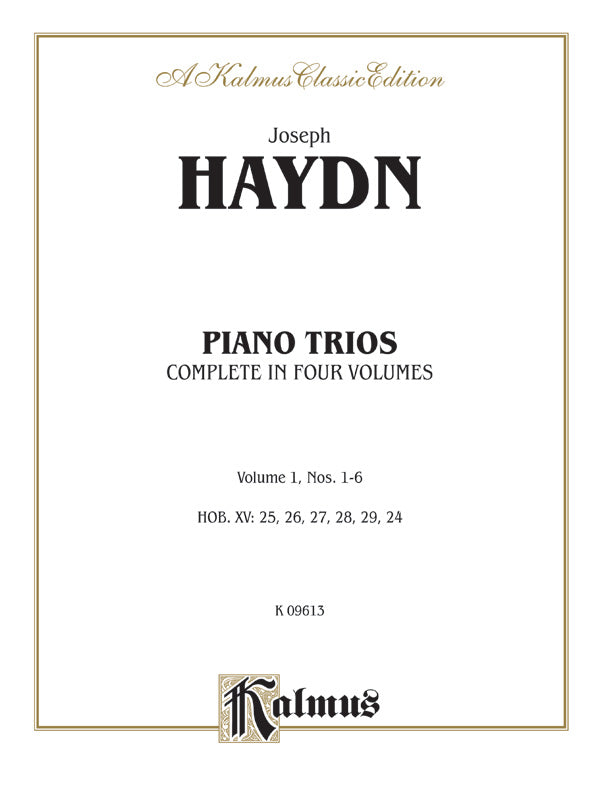 Haydn: Piano Trios, Volume I (Nos. 1-6) Sheet Music Preview