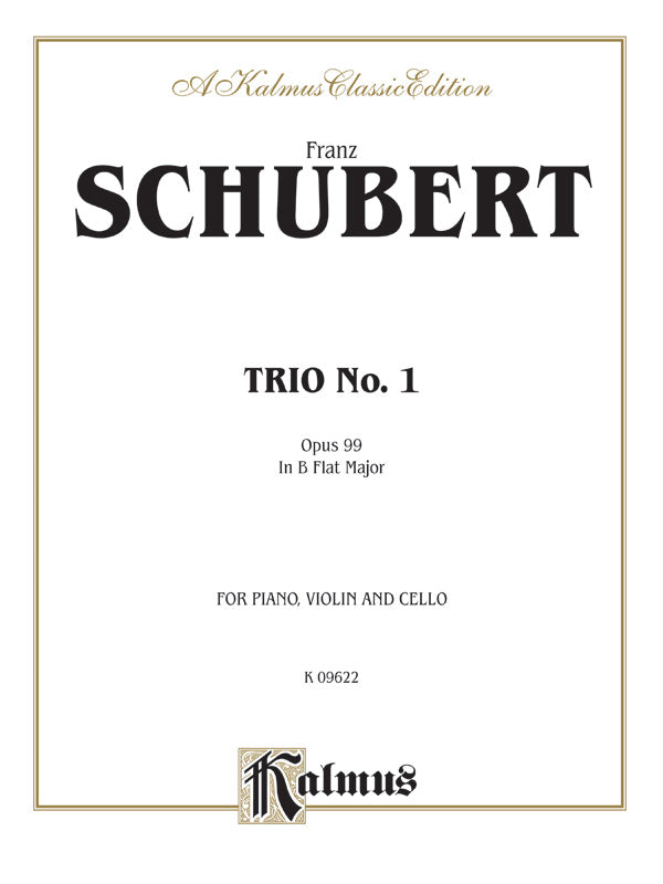 Trio No. 1 in B-flat Major, Opus 99 Cover Image