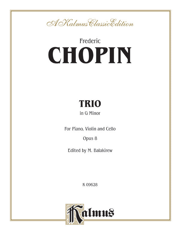 Piano Trio in G Minor, Opus 8  Cover Image