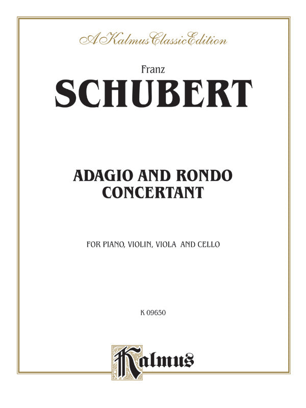 Schubert: Adagio and Rondo Concertant in F Major Sheet Music Preview
