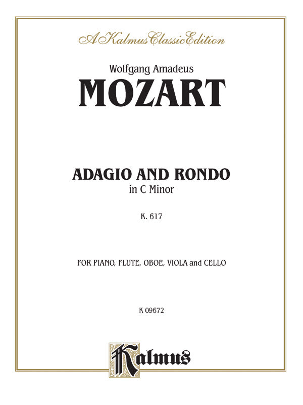 Mozart: Adagio and Rondo, in C Minor (K. 617) Sheet Music Preview