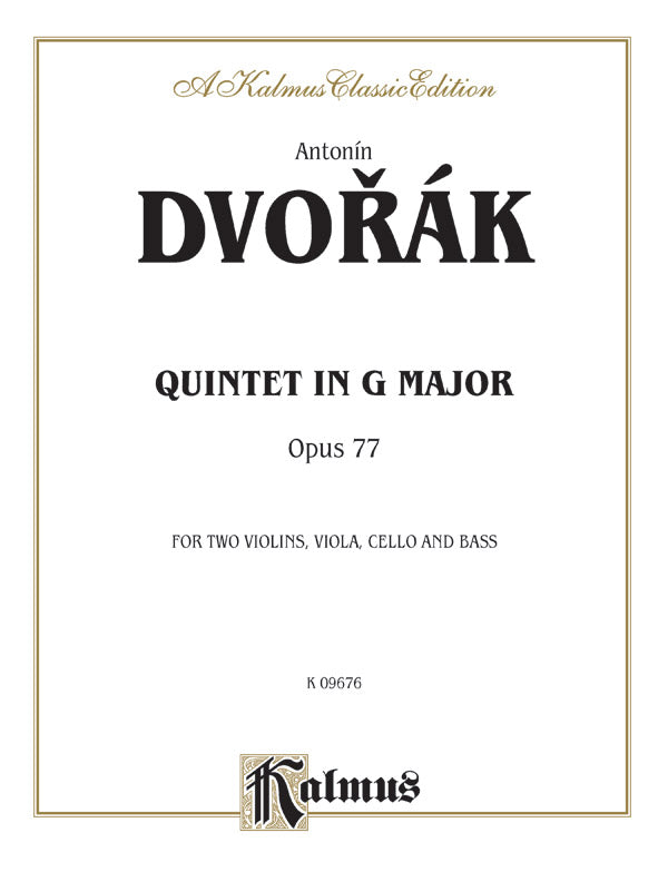 Quintet in G Major, Op. 77: 1st Violin Sheet Music Preview