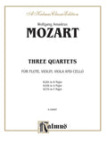 Three Quartets, K. 285, 298, 370 Cover Image