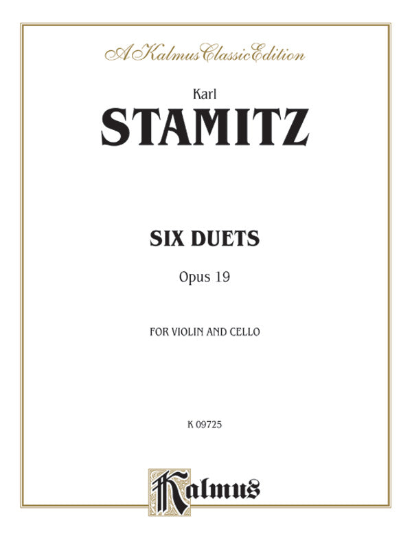 Stamitz: Six Duets, Op. 19 Sheet Music Preview