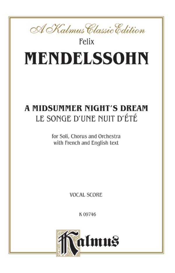 A Midsummer Night's Dream (Le Songe d'une Nuit d'été), Opus 61 Cover Image