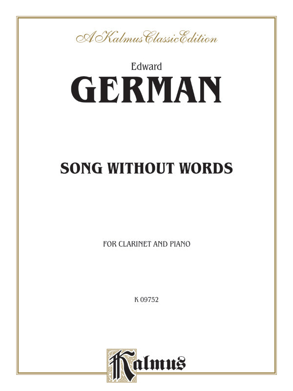 German: Song Without Words Sheet Music Preview