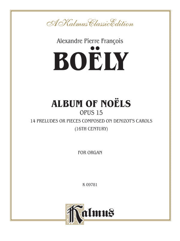Boëly: Album of Noels, Op. 14 Sheet Music Preview