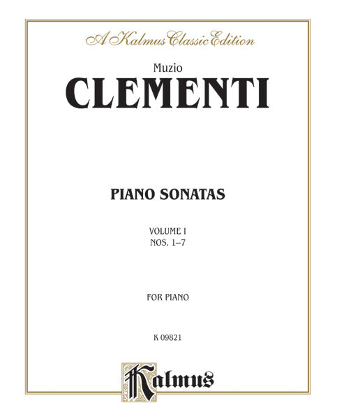 Clementi: Piano Sonatas, (Volume I) Sheet Music Preview
