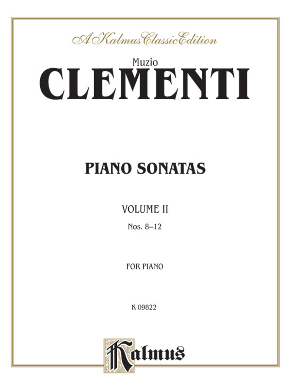 Piano Sonatas, Volume II (Nos. 8-12) Cover Image