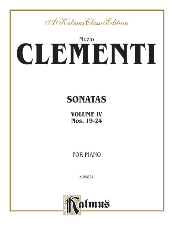 Clementi: Piano Sonatas (Volume IV) Sheet Music Preview