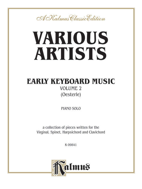 Early Keyboard Music, Volume II Cover Image