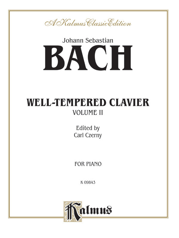 The Well-Tempered Clavier, Volume II Cover Image