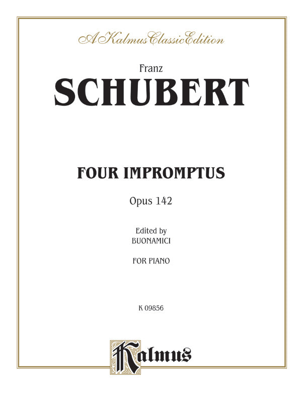 Four Impromptus, Opus 142 Cover Image