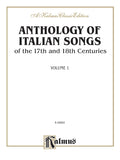 Anthology of Italian Songs (17th & 18th Century), Volume I Cover Image