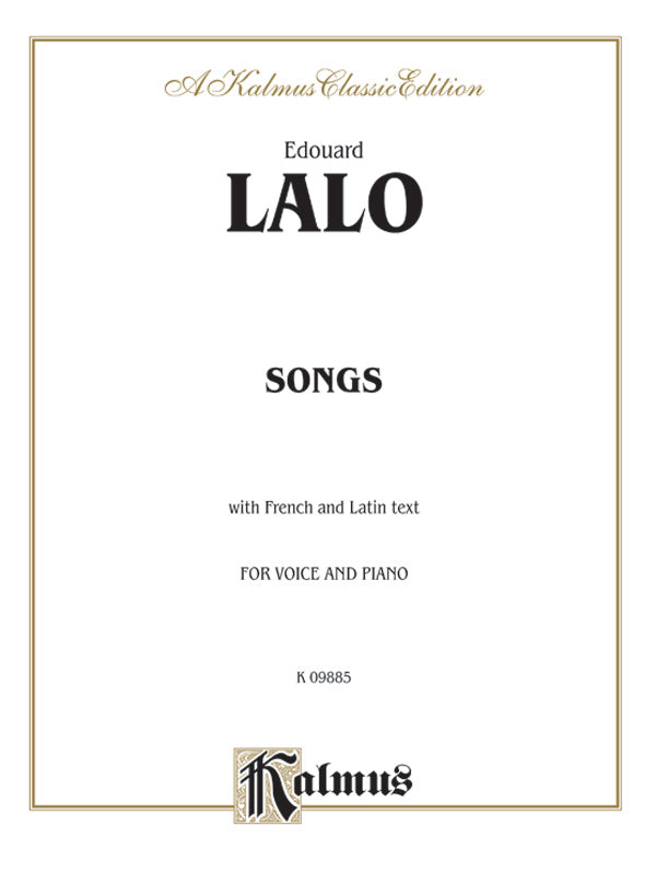 Lalo: Songs for Voice and Piano (French) Sheet Music Preview
