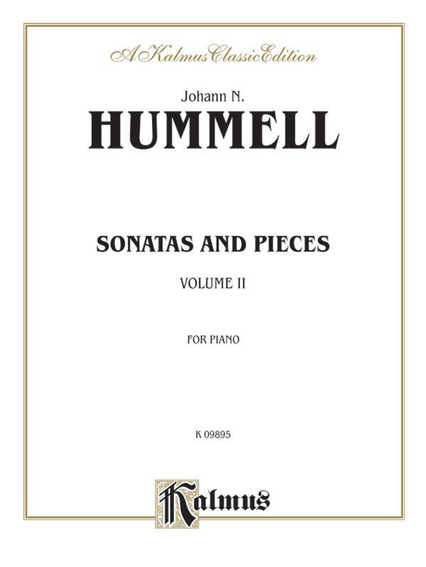 Hummel: Sonatas and Pieces (Volume II) Sheet Music Preview