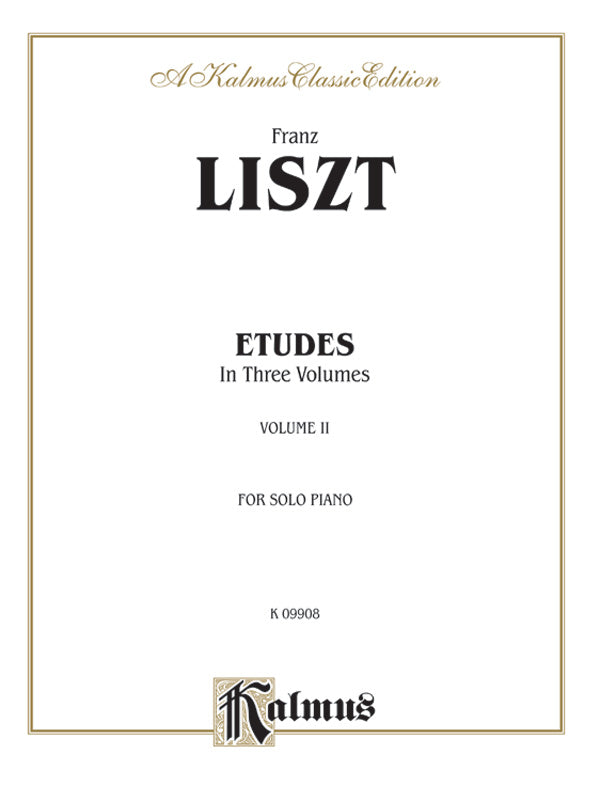 Liszt: Etudes (Volume II) Sheet Music Preview