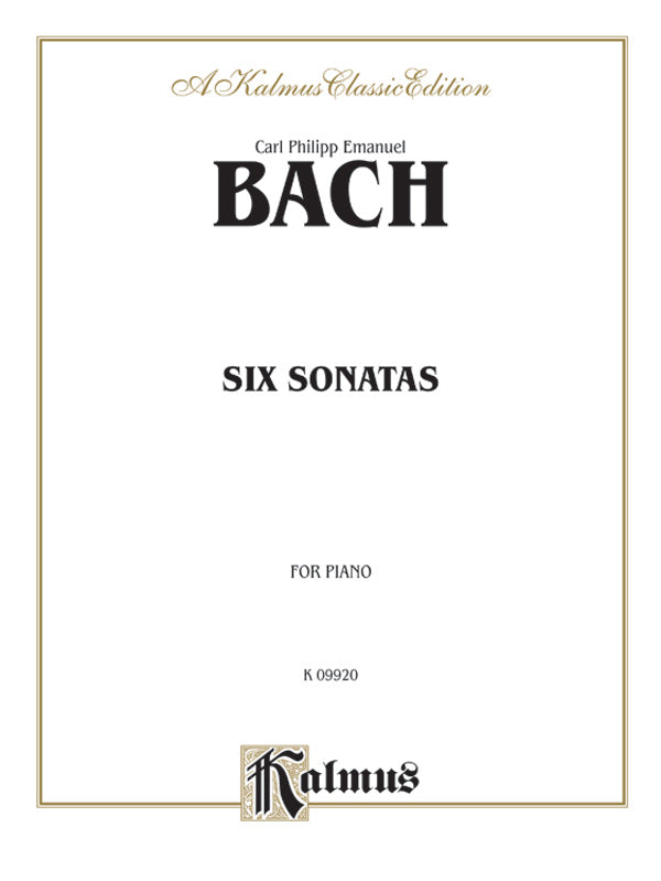 Bach: Six Sonatas Sheet Music Preview