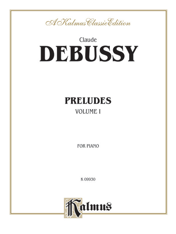 Debussy: Preludes (Volume I) Sheet Music Preview