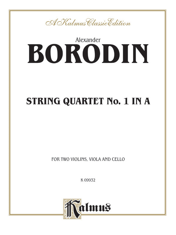 String Quartet No. 1 in A Sheet Music Preview