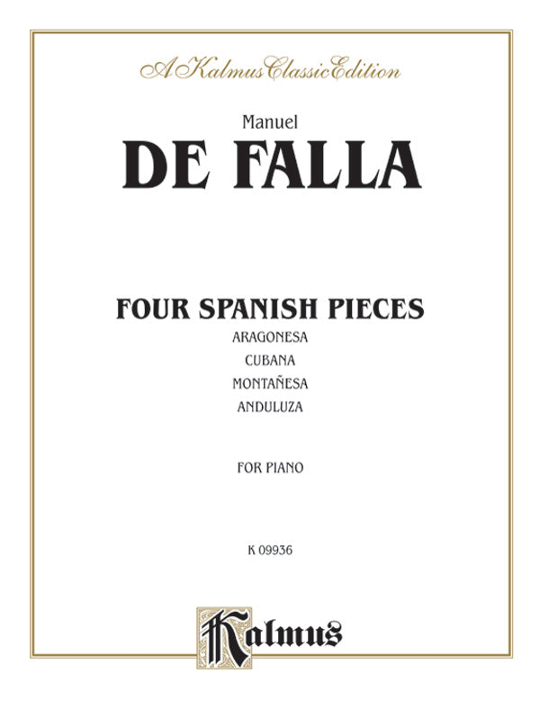 Falla: Four Spanish Pieces Sheet Music Preview