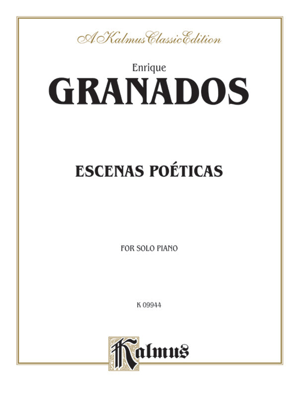Granados: Escenas Poéticas Sheet Music Preview