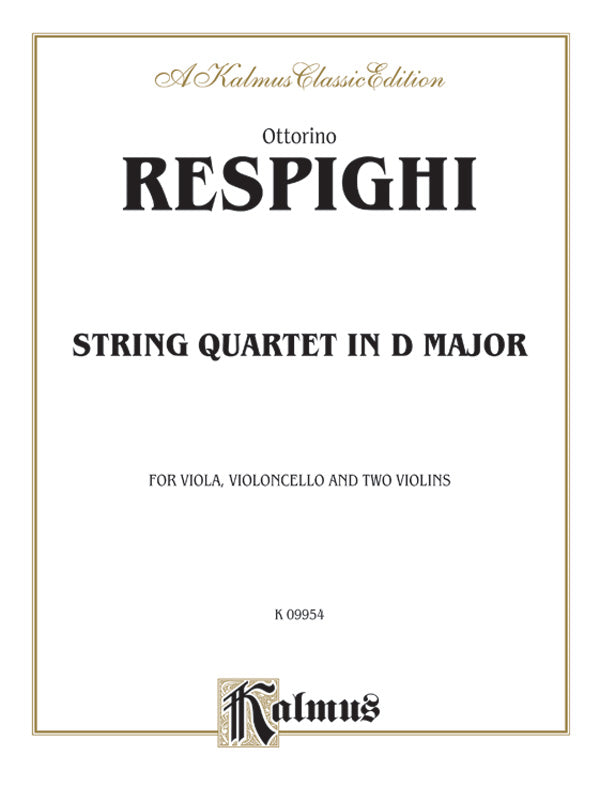 String Quartet in D Major (1907): 1st Violin Sheet Music Preview