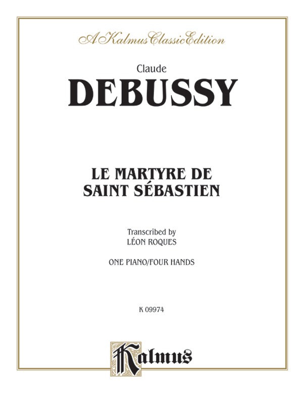 Debussy: Le Martyre de Saint Sébastien (Transcr. Roques) Sheet Music Preview