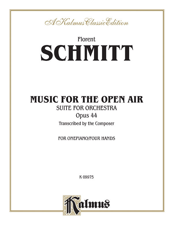 Schmitt: Music for the Open Air (Suite for Orchestra, Op. 44) Sheet Music Preview