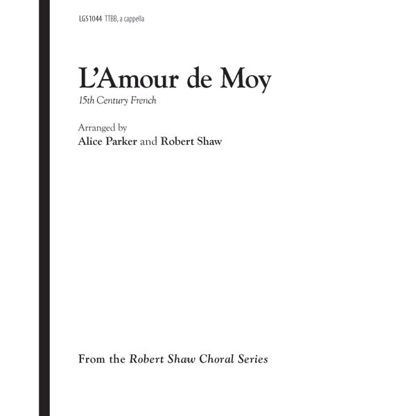 L'Amour De Moy Sheet Music Preview