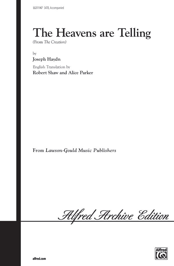 The Heavens Are Telling Sheet Music Preview