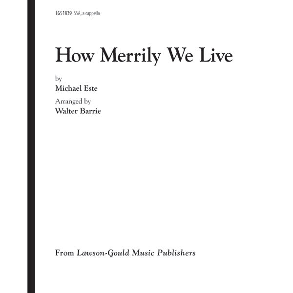 How Merrily We Live Sheet Music Preview