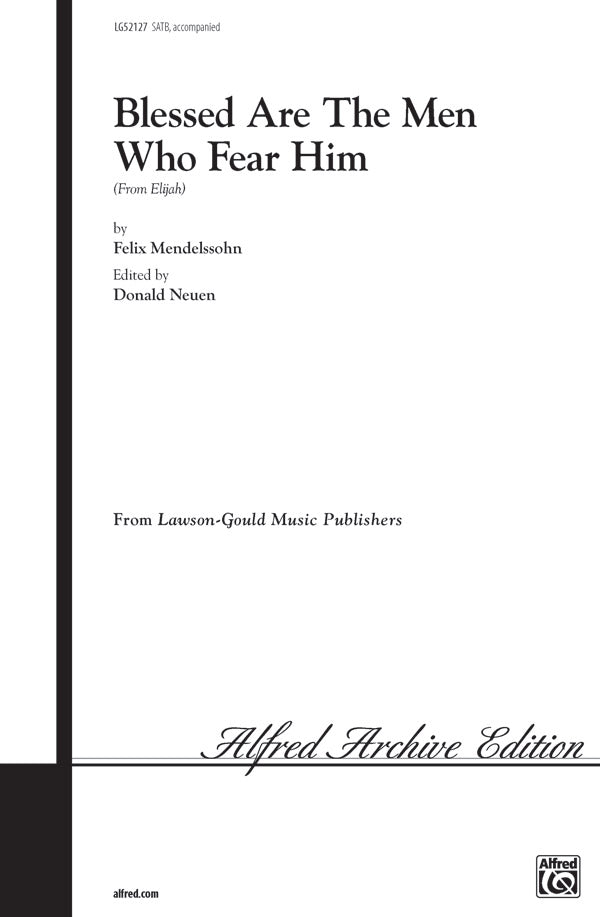 Blessed Are the Men Who Fear Him Cover Image