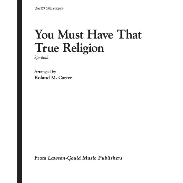 You Must Have That True Religion Sheet Music Preview